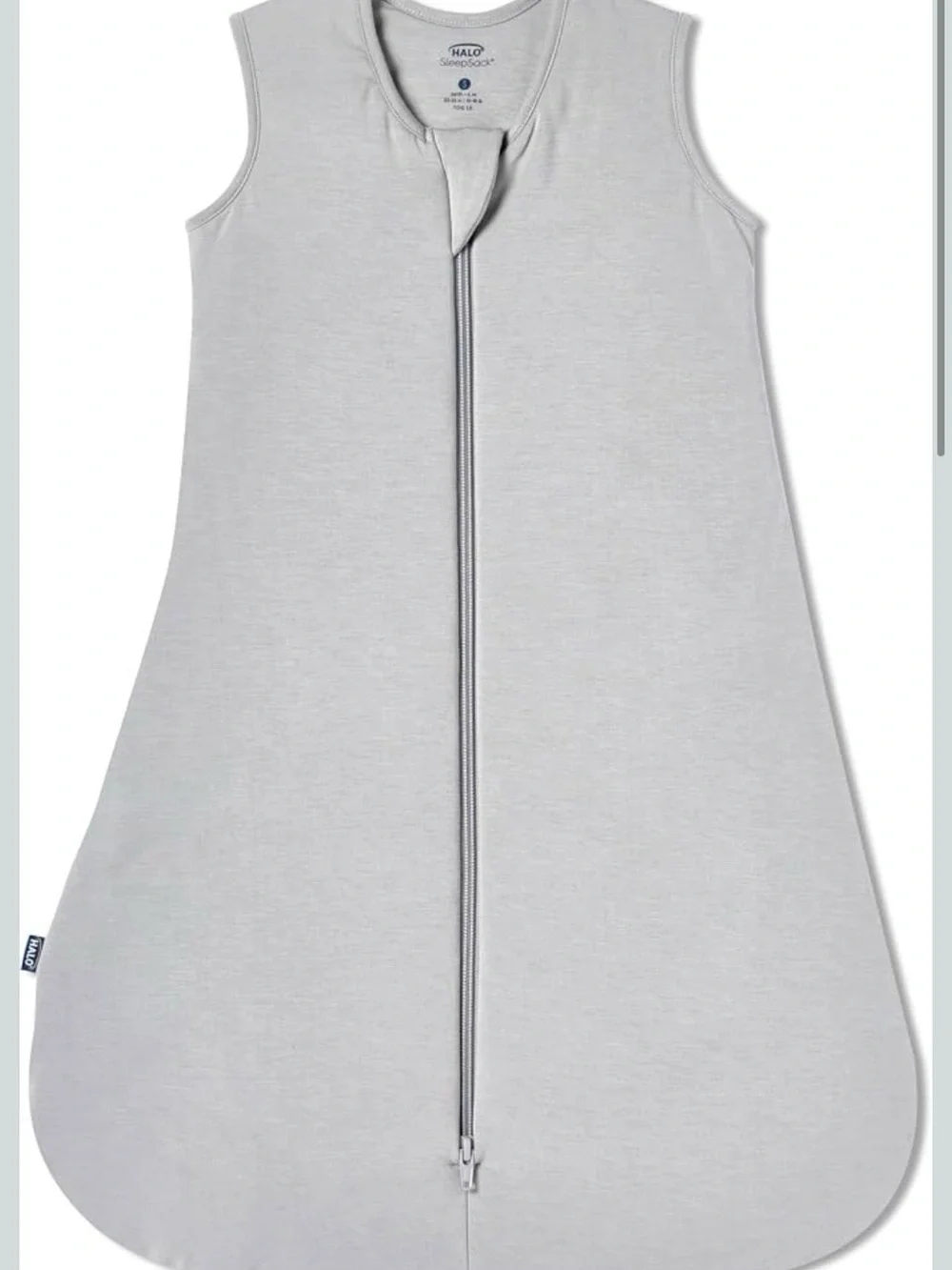 Halo Light Gray Sleeveless Sleepsack Wearable Blanket